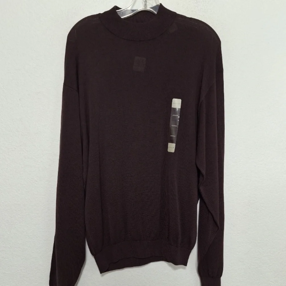 *Pronto Uomo NEW Brown Men’s Classic Business Casual Silk Blend Sweater Size M